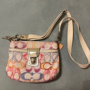 Coach Cs multi-colored crossbody bag